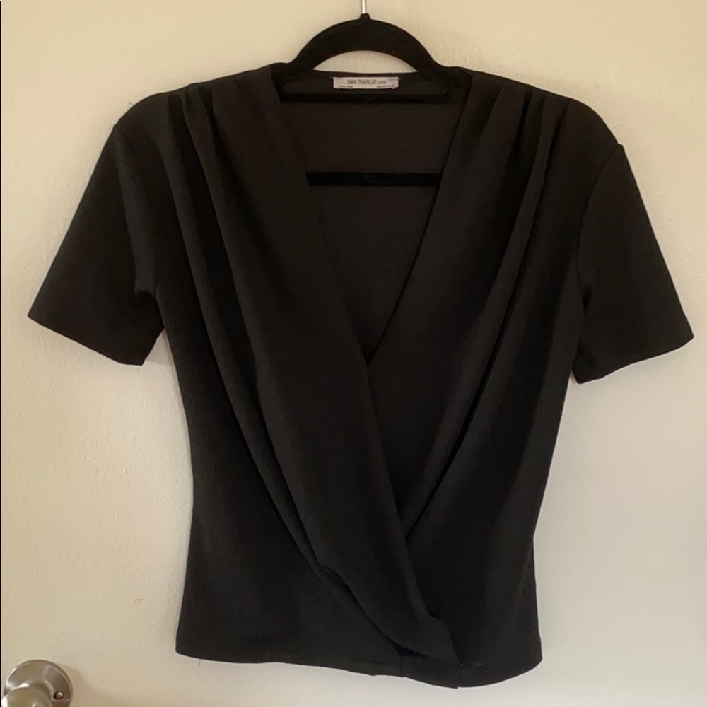 ZARA faux wrap top